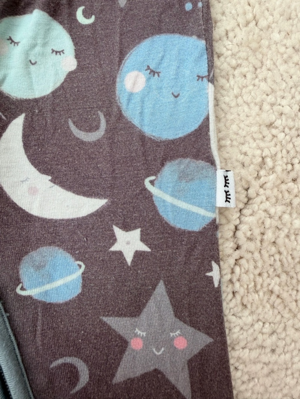 Little Sleepies Gray Moon & Blue Planet Footie - Picture 12 of 12